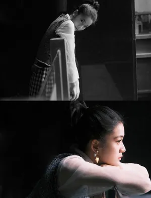 张雪迎格子裙时尚写真图片_8