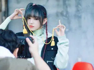 程潇高马尾性感甜酷写真图片_10