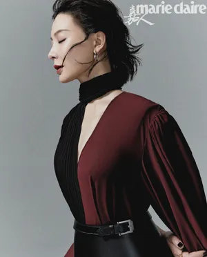 陈数皮裙性感时尚写真图片_3