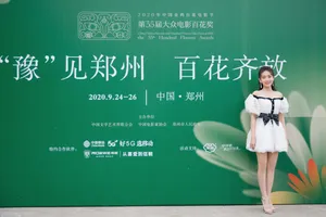 梁洁泡泡袖公主裙甜美写真图片