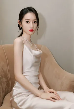 郭晓婷吊带裙性感养眼写真图片_5