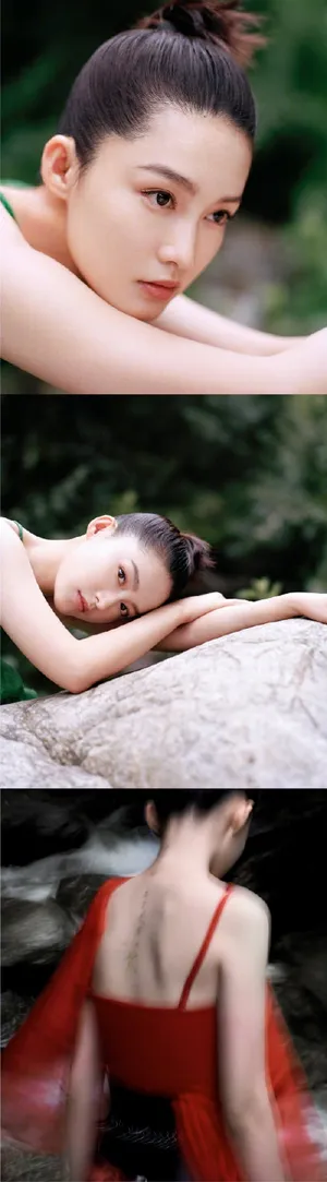 李沁露背诗画造型又美又仙写真图片_2