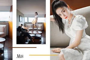姜潮麦迪娜浪漫合体写真图片_8