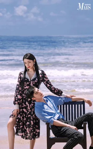 姜潮麦迪娜浪漫合体写真图片_16