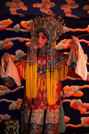 阿云嘎京剧装扮惊艳风情万种写真图片_2