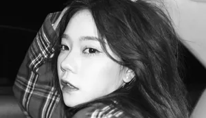 张紫宁黑白风格精致妆容美艳自拍图片_6