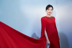 刘涛红色礼服端庄性感写真_2