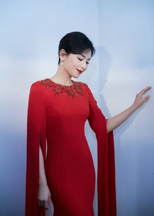 刘涛红色礼服端庄性感写真_10