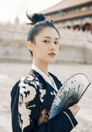 安悦溪复古黑衣写真图片_6