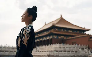 安悦溪复古黑衣写真图片_7