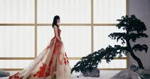 关晓彤锦鲤裙吉祥美丽大方写真图片_7
