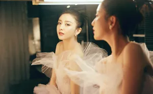 佟丽娅粉色纱裙高贵美艳写真图片_1