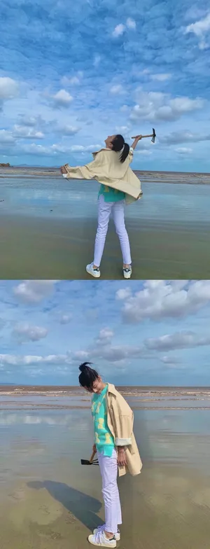 宋祖儿假日海边青春靓丽活力满满美照图片_2