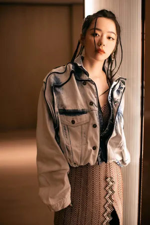 张靓颖个性脏辫时尚写真图片