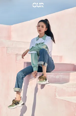 陈瑶秋季清爽高马尾写真图片_1