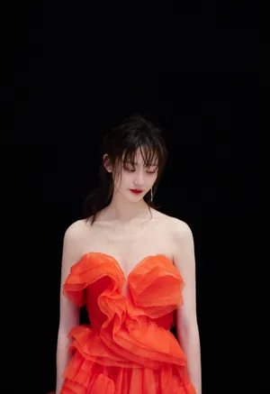 王莫涵抹胸裙性感撩人写真图片_1