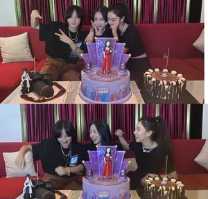 宋妍霏为孟美岐亲密庆生自拍图片_4