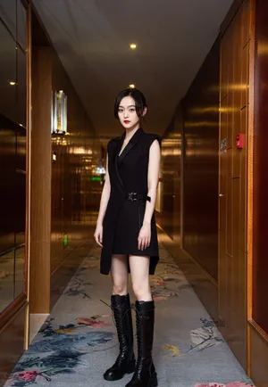 何泓姗时尚率性写真图片_5