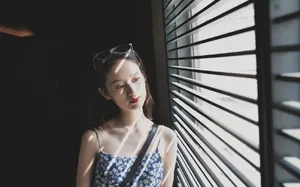 郭晓婷灵动俏皮少女旅拍图片_9