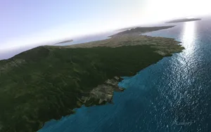 夏威夷空中俯视美景_1