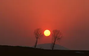 黄昏绚丽晚霞美景_11
