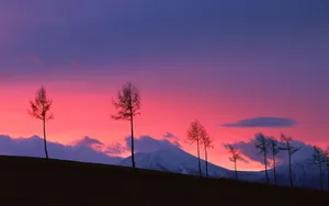 黄昏绚丽晚霞美景_16