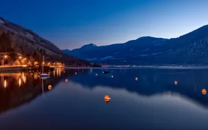 美丽湖畔风景桌面壁纸_18