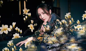 孟佳朦胧蝴蝶光影大片写真图片_7