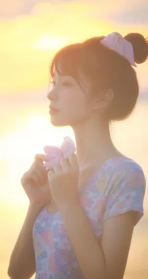 元气可爱少女迷人写真