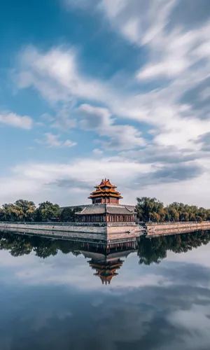 北京故宫复古风光