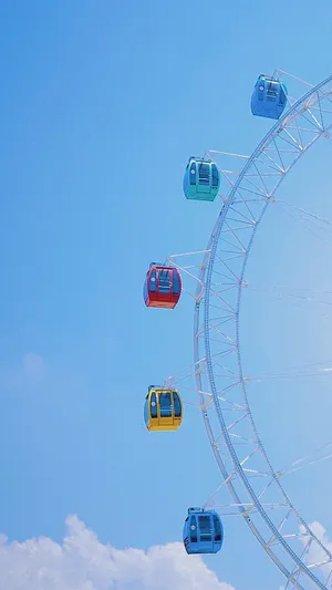 摩天轮清新浪漫摄影_1