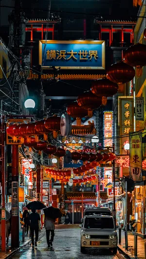 横滨大世界繁华夜景