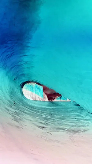 优美迷人的蓝色海浪_1
