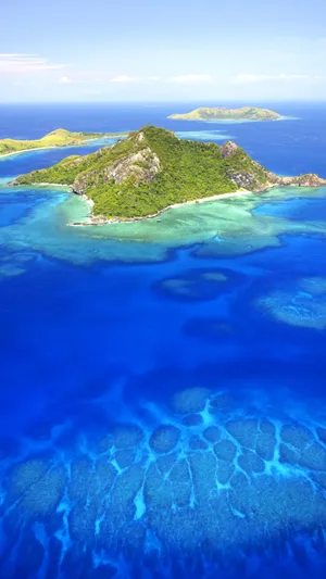 迷人的海岛蜜月地