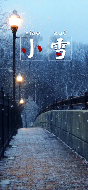 小雪花,是冬天的来到