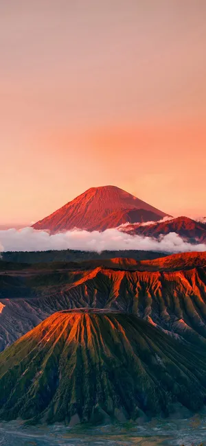 夕阳下的富士山