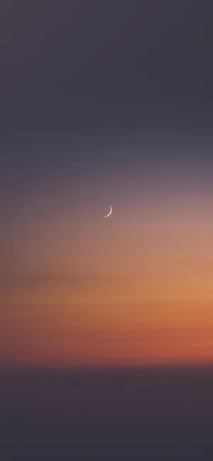 清晨的月亮