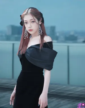 希林娜依·高双蝴蝶结甜酷写真图片_4
