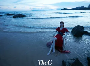毛晓彤时尚妩媚海边写真图片_6