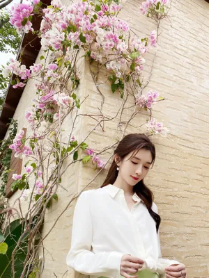 江疏影简约小清新写真图片_8