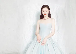 宋轶蓝色礼服优雅写真图片