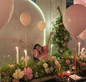宋妍霏生日派对粉裙梦幻甜美美照图片_12