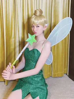 乔欣万圣节仙子妆写真图片_1