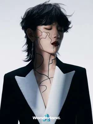 陆柯燃万圣节妆容酷美写真图片_4