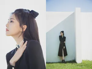 白鹿西装裙甜美性感写真图片