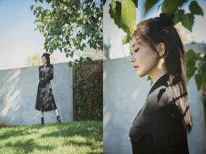 白鹿西装裙甜美性感写真图片_4