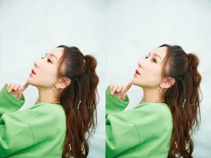 娄艺潇腿精少女风性感写真图片_10