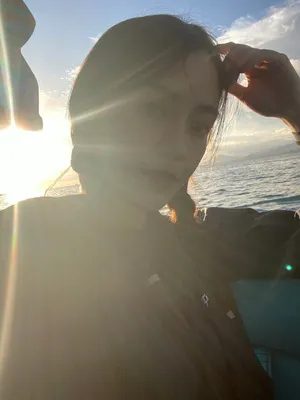 Angelababy麻花辫冲浪甜美自拍图片_6