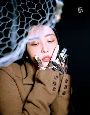 赵小棠复古头巾造型写真图片_5