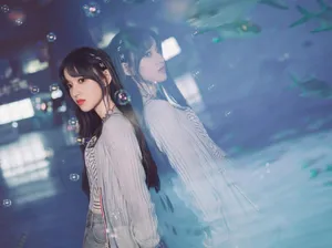 程潇海洋馆甜美清新写真图片_6